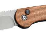 Civivi Knife Elementum 3.47" - Brown Micarta/Gray Stonewashed