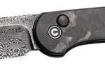 Civivi Knife Elementum 3.47" - Marble Carbon Fiber/BLK Stnwsh