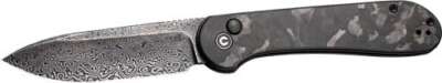 Civivi Knife Elementum 3.47" - Marble Carbon Fiber/BLK Stnwsh