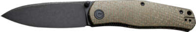 CIVIVI KNIFE SOKOKE 3.35" - GREEN BURLAP MICARTA/BLACK