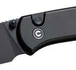 CIVIVI KNIFE QUIBIT 2.98" BLK/ - BLK STONEWASH BUTTON LOCK