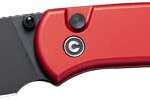 CIVIVI KNIFE QUIBIT 2.98" RED/ - BLK STONEWASH BUTTON LOCK