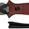 Civivi Knife Perfrico Fixed - 4.49" Bugundy G10/Striped Bld