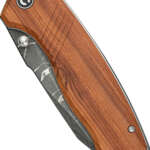 Civivi Knife Placoid 3.67" - Wood/Dimascus Blade Liner Lock