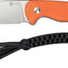 CIVIVI KNIFE TIMBERBARK 3.2" - FIXED ORANGE/SATIN G10 STNWASH