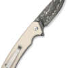 CIVIVI KNIFE MERIT 3.28" IVORY - G10/DAMASCUS LINER LOCK