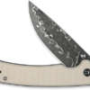 CIVIVI KNIFE MERIT 3.28" IVORY - G10/DAMASCUS LINER LOCK