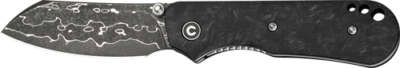 CIVIVI KNIFE CRABBY 2.7" - SHREDDED CARBON FIBER DAMASCUS