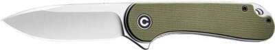Civivi Knife Elementum 2.96" - Green G10/Satin D2 Liner Lock