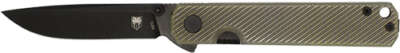 COBRATEC BLACKJACK FOLDER 3" - G-10 BLACK TITANIUM BRZ SCALES