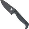 Cobratec Kingpin 4" Fixed Bld - Black D2 Steel W/Kydex Sheath