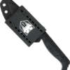 Cobratec Kingpin 4" Fixed Bld - Black D2 Steel W/Kydex Sheath