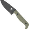 Cobratec Kingpin 4" Fixed Bld - OD Green D2 Steel W/Kdx Sheath