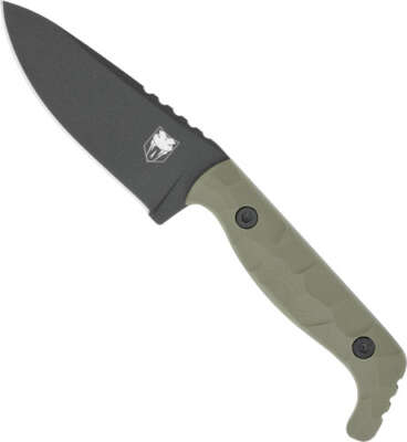 Cobratec Kingpin 4" Fixed Bld - OD Green D2 Steel W/Kdx Sheath