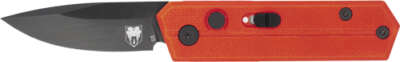 Cobratec Stinger Folder 1.9" - Red/Black D2 Blade Sd Button