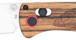 COBRATEC ZEBRAWOOD FOLDER 3" - ZEBRAWOOD/SS D2 BAR LOCK