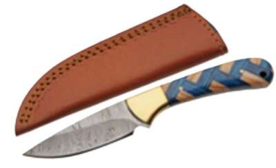 SZCO RITE EDGE 3" BRAIDED - SAPPHIRE SKINNER W/LEATHER STH