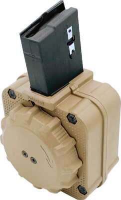 Pro Mag Magazine AR-15 223 - 65rd Drum FDE Polymer