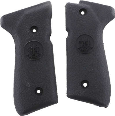 Beretta Grips 92/96 Series - Rubber Smooth Black