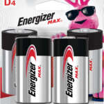 ENERGIZER MAX BATTERIES D - 4-PACK