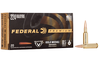 Federal .224 Valkyrie 80.5 gr 20/200