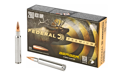 Federal Premium .280 Ackley Improved 168 GR 20/200
