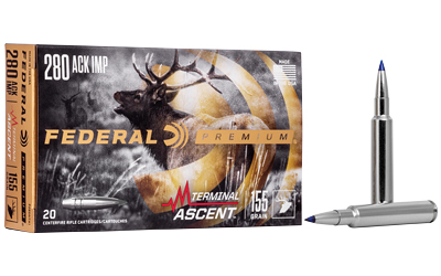 Federal Premium .280 Ackley Improved 155 GR 20/200