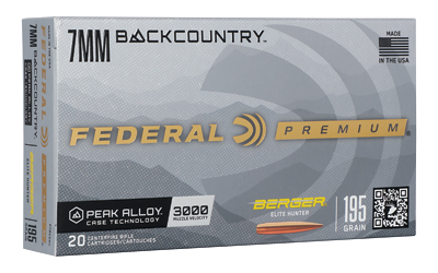 Federal 7MM Backcountry 195 GR 20/200