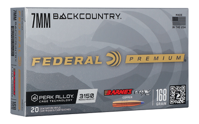 Federal 7MM Backcountry 168 GR 20/200