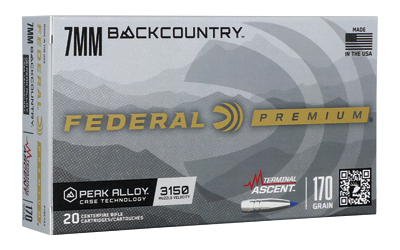 Federal 7MM Backcountry 170 GR 20/200