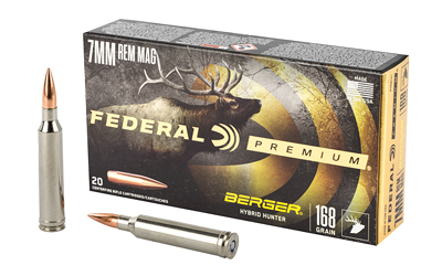 Federal Premium 7 mm Remington Magnum 168 GR 20/200