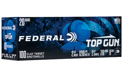Federal Top Gun 20 Gauge 2.75" #8 100/200