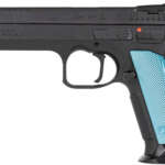 CZ TS2 SA 9MM FS 10RD - BLACK POLYCOAT BLUE GRIP