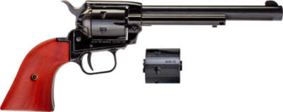 HERITAGE 22LR/WMR COMBO 6.5" - BLUED COCOBOLO GRIPS