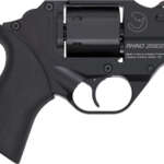 CHIAPPA RHINO 200D DAO 357MAG - 2" FS BLACK/RUBBER W/HOLSTER.