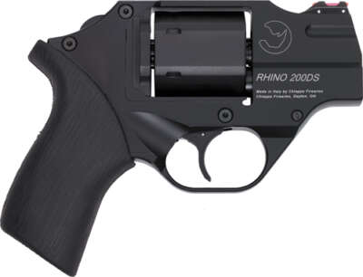 CHIAPPA RHINO 200D DAO 357MAG - 2" FS BLACK/RUBBER W/HOLSTER.