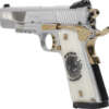 GIRSAN MC1911S LIBERADORE - 38 SUPER CHROME/GOLD ENGR. 8RD