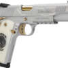 GIRSAN MC1911S LIBERADORE - 38 SUPER CHROME/GOLD ENGR. 8RD