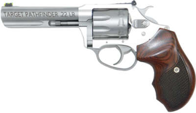Charter Arms Pathfinder 22Lr - Rose Wood Grips 4.2" Adj S/S
