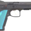 CZ CUSTOM SHADOW 2 ACCU 9MM FS - 17-SHOT BLACK POLY BLUE GRIPS