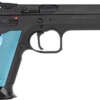 CZ TS2 SA 40SW FS 17RD - BLACK POLYCOAT BLUE GRIP