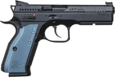 CZ SHADOW 2 9MM FS 17RD - BLACK POLYCOAT BLUE GRIP