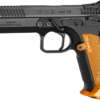 CZ TS2 SA 9MM FS 20RD - BLACK POLYCOAT ORANGE GRIP