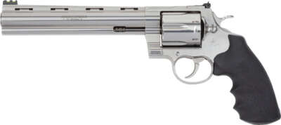 COLT ANACONDA 44MAG 8" 6RD - STAINLESS RUBBER GREEN SIGHT