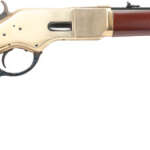CIMARRON 1866 YELLOWBOY 22LR - 19" BRASS/BLUED WALNUT