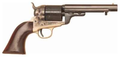 CIMARRON 1851 RICHARDS-MASON - 38SPL 5.5" FS CC/BLUED WALNUT