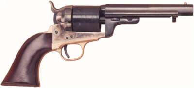 CIMARRON 1860 RICHARDS-MASON - 38SPL 5.5" FS CC/BLUED WALNUT