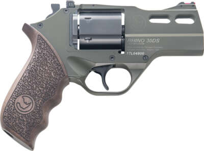 CHIAPPA RHINO 30SA 357MAG - 3" ADJ. SIGHT ODG/WALNUT
