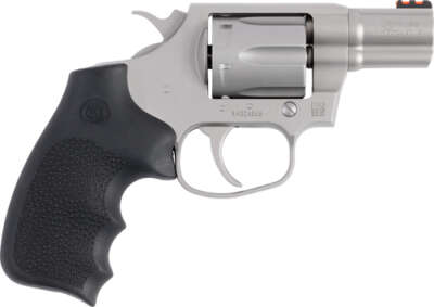 Colt Cobra 38Spl+P Fs 2.1" 6rd - Stainless Rubber Grip Red Fo