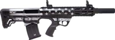 Gforce Arms Gfy1 AR-12 12Ga 3" - 18.5" 5rd Greyscale US Flag